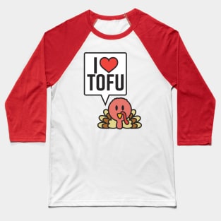 Turkey Loves Tofu Thanksgiving Funny Tofu for Vegans Vegetarian Baseball T-Shirt